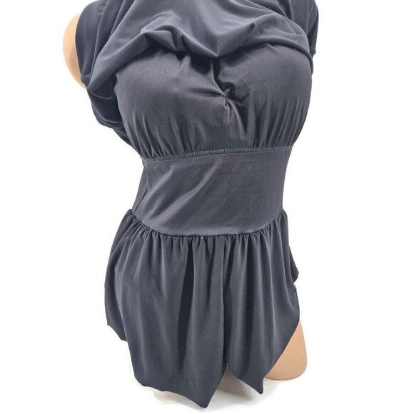 New Magicsuit Halo Effect Goldie Romper Swimsuit Womens 12 Black Bathing Suit - Picture 6 of 10